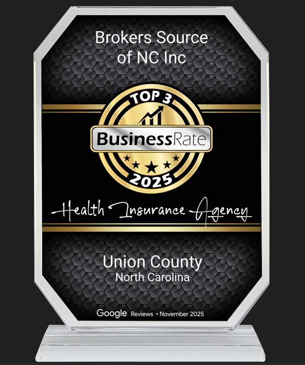Brokers Source of North Carolina Named a Top 3 Health Insurance Agency in Union County for 2025