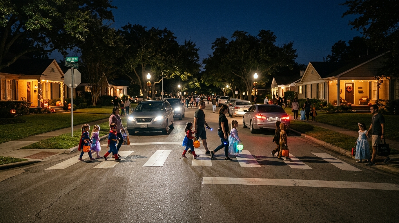 Halloween Pedestrian Accidents in Houston: Safety, Evidence, and Legal Rights