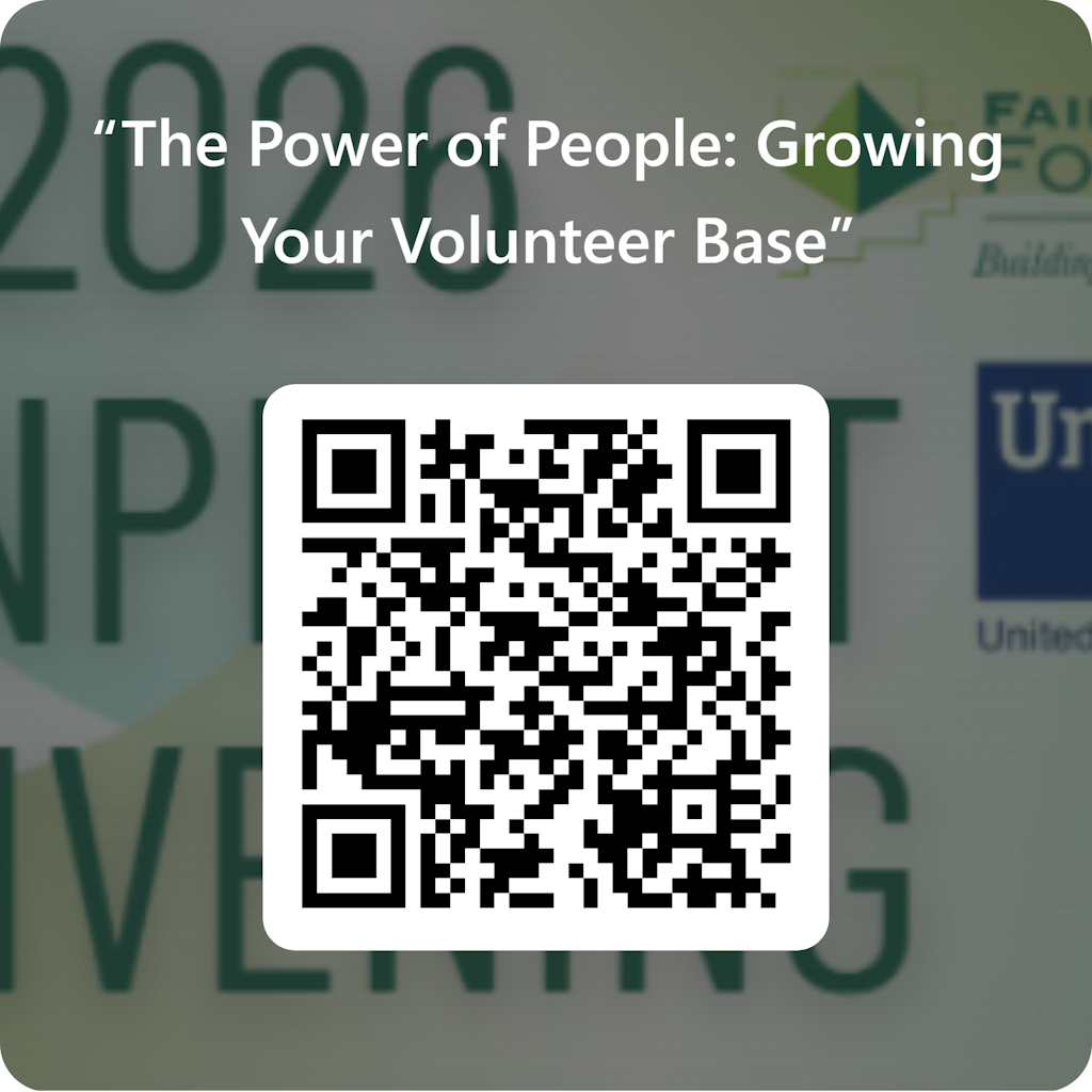 QR Code image for upcoming nonprofit convening on November 4