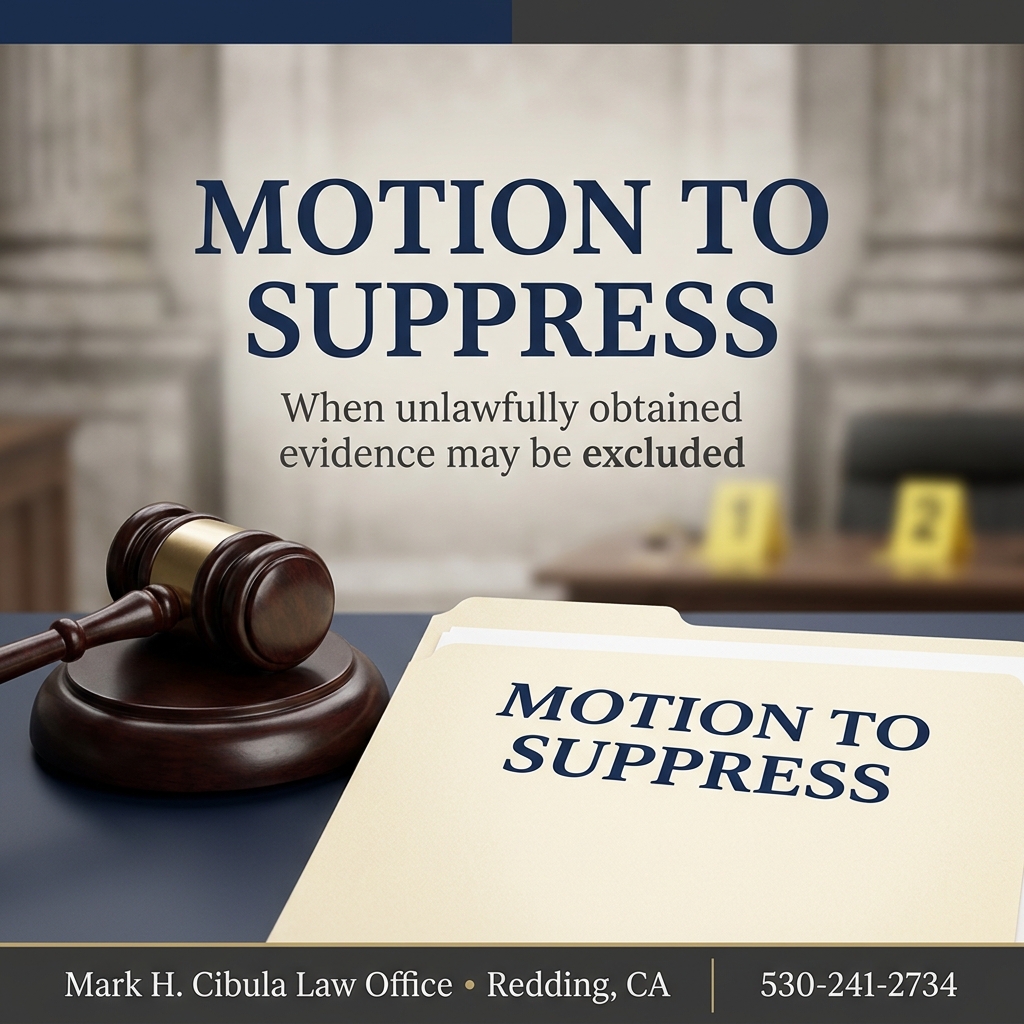 What Is a Motion to Suppress in a California Case?