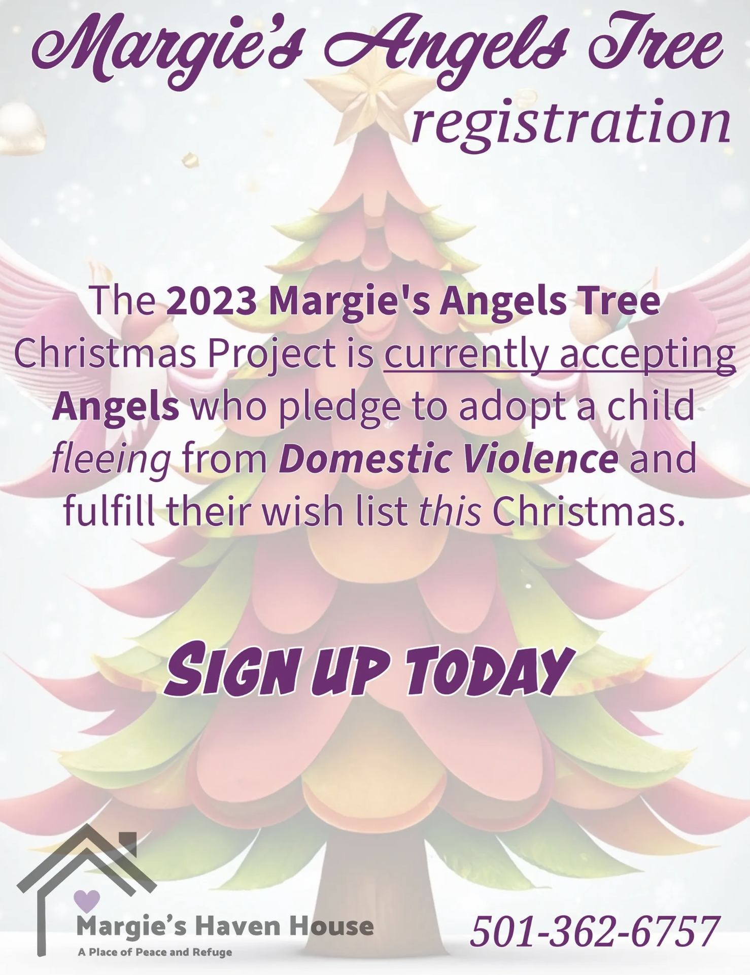 Margie's Angel Tree Program Donors Needed