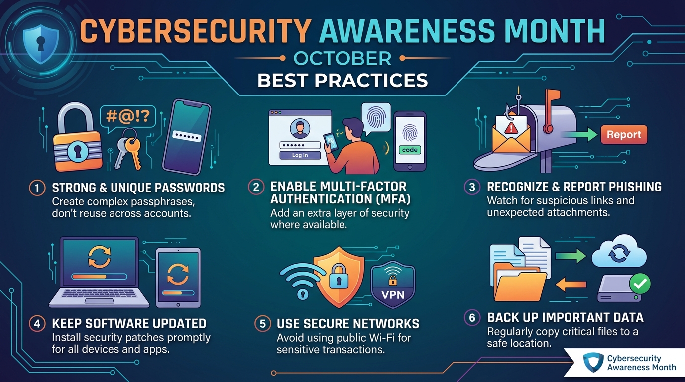 Cybersecurity Awareness Month - Best Practices - October 