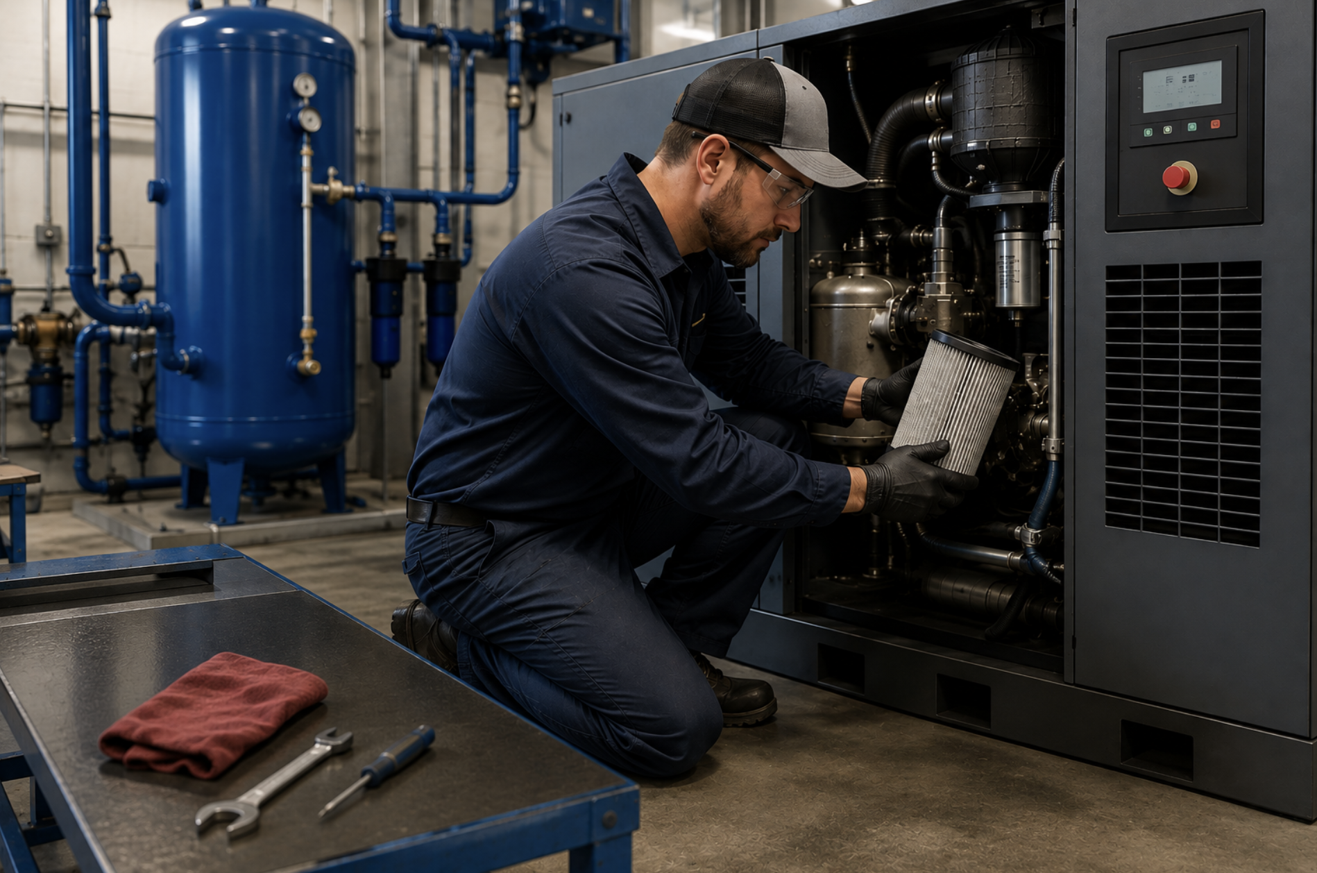 Taking Air Compressor Service Intervals to the Next Level