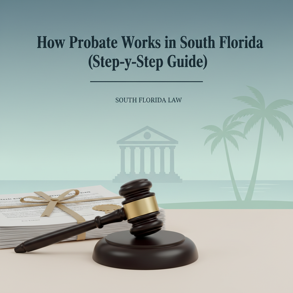 If you’re asking, “How does probate work in South Florida?” you’re already dealing with a situation that most people are not fully prepared for. Whether you’re in Miami-Dade, Broward, or Palm Beach...