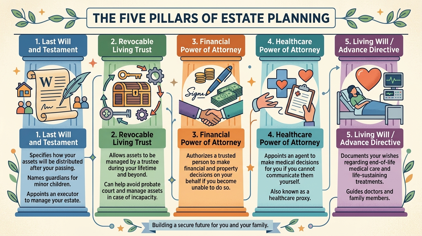 The Five Pillars of Estate Planning