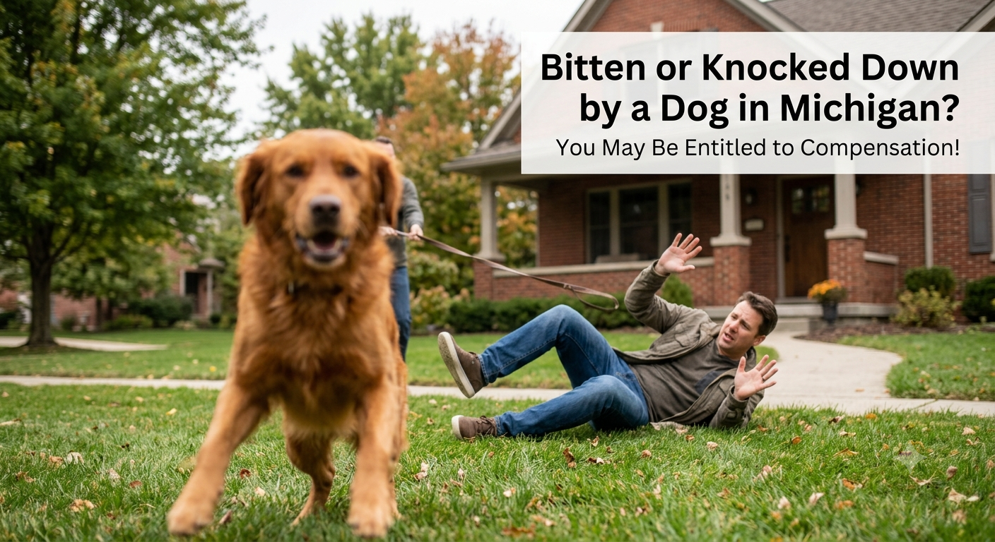 Bitten or Knocked Down by a Dog in Michigan? Why You Aren’t Stuck with the Medical Bills