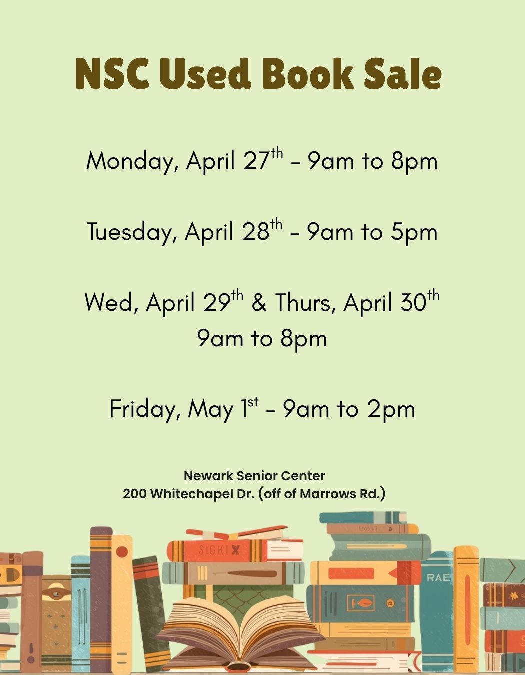 Spring 2026 book sale