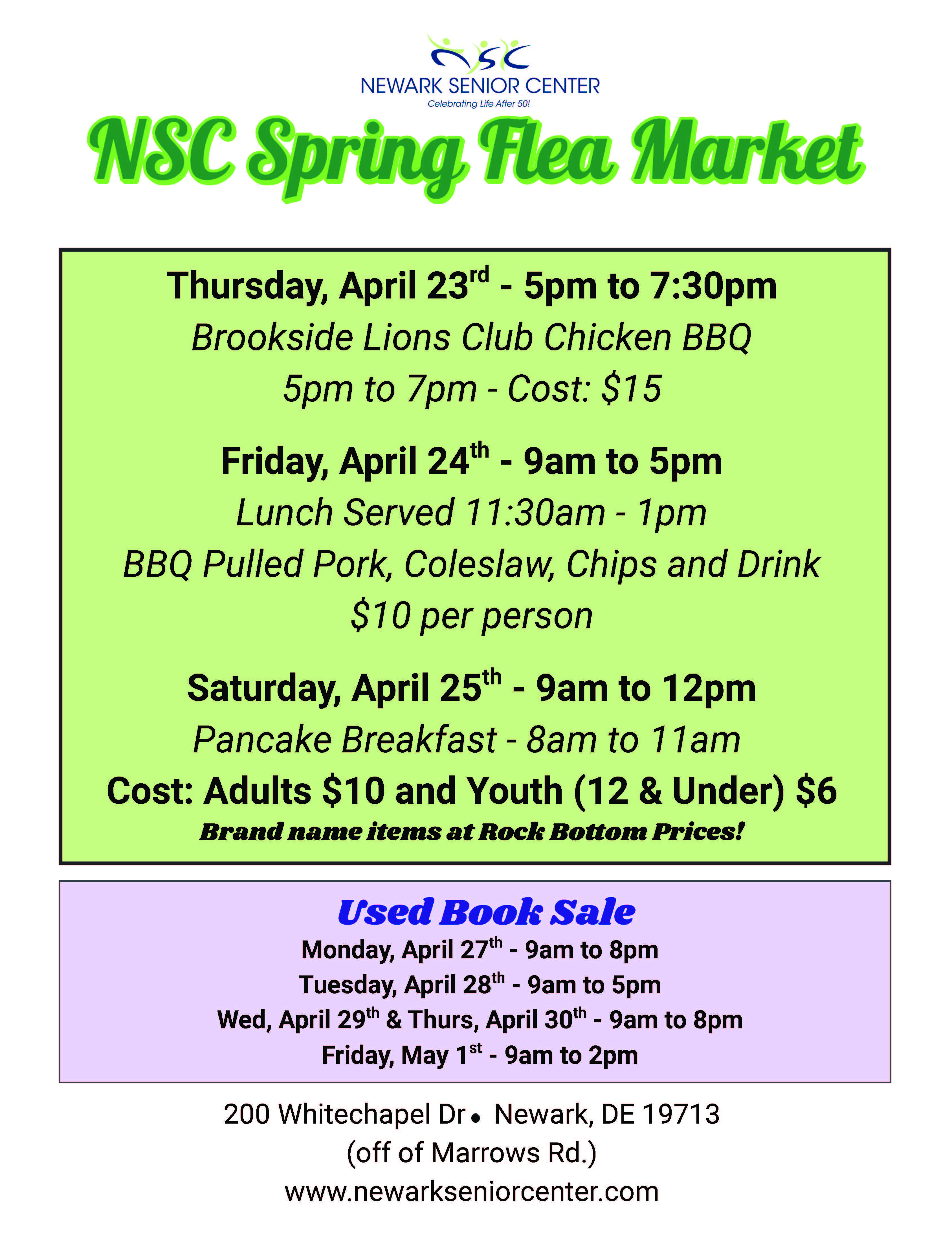 Flea Market Flyer - April 2026