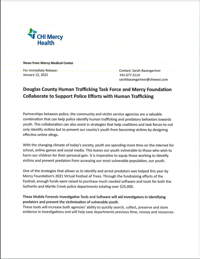 Collaborating to Help Police Efforts to Stop Human Trafficking