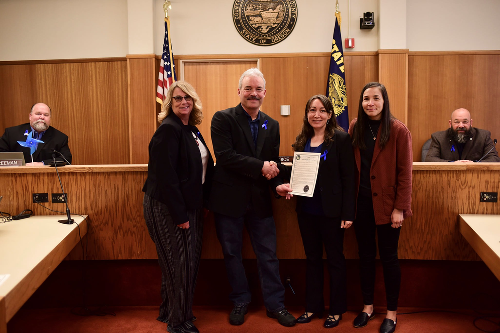 Douglas County Commissioners Issue a Proclamation for National Child Abuse Prevention Month