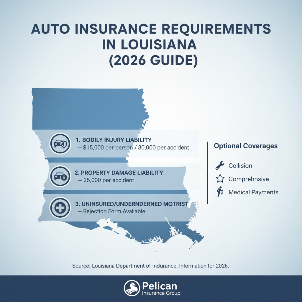 H1: Minimum Auto Insurance Requirements in Louisiana (2026 Guide)